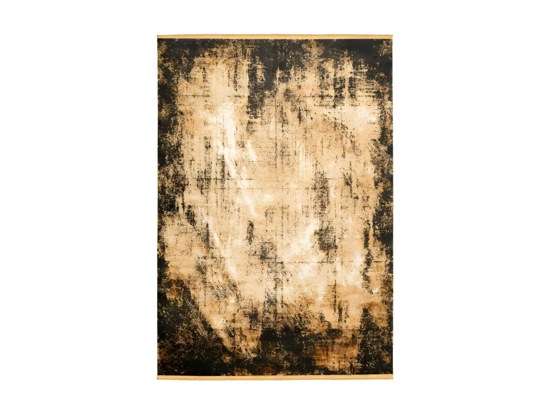 Tapis Pierre Cardin 170x120cm, design E409E coloris doré - Confort et élégance pour votre intérieur