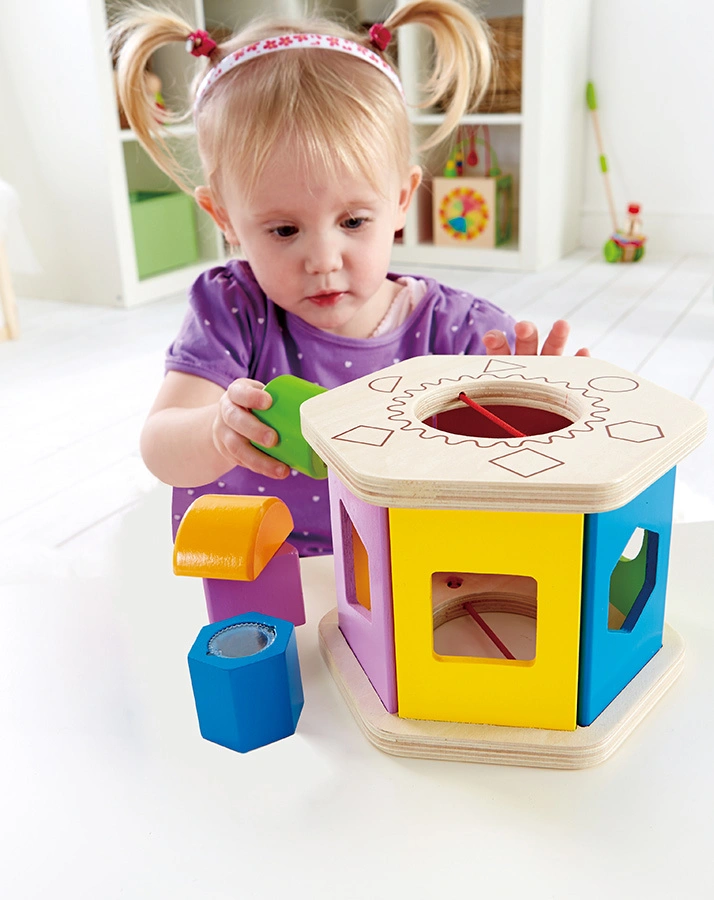 Sortierbox SHAKE & MATCH aus Holz in bunt