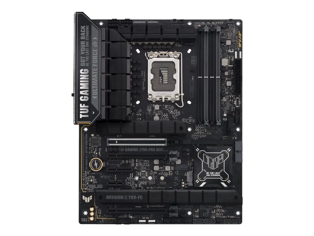 ASUS TUF GAMING Z790-PRO WIFI - Bundkort - ATX - LGA1700 sokkel - Z790 Chipset - USB-C 3.2 Gen 2x2, USB-C 3.2 Gen2, USB 3.2 Gen 1, USB 3.2 Gen 2 - Wi-Fi 6E, Bluetooth - onboard grafik (CPU påkrævet) - HD Audio (8-kanaler)