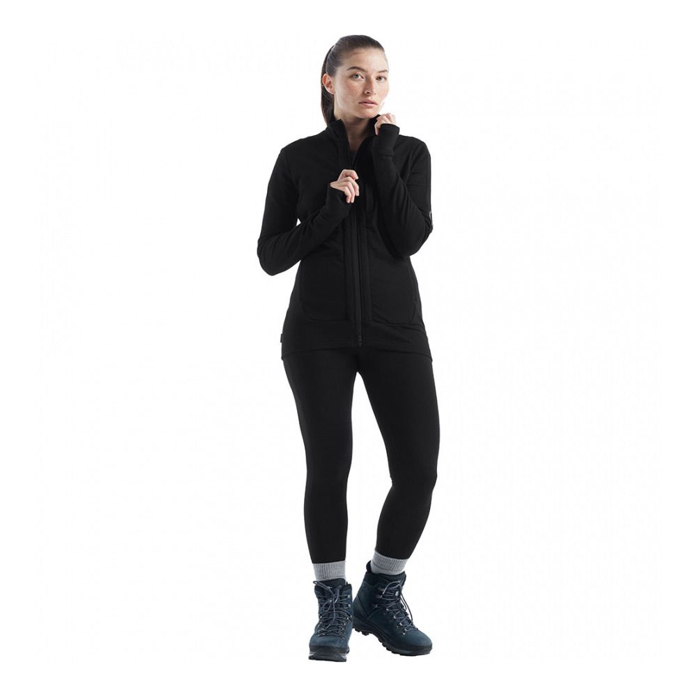Icebreaker QUANTUM III - Sweat Femme black
