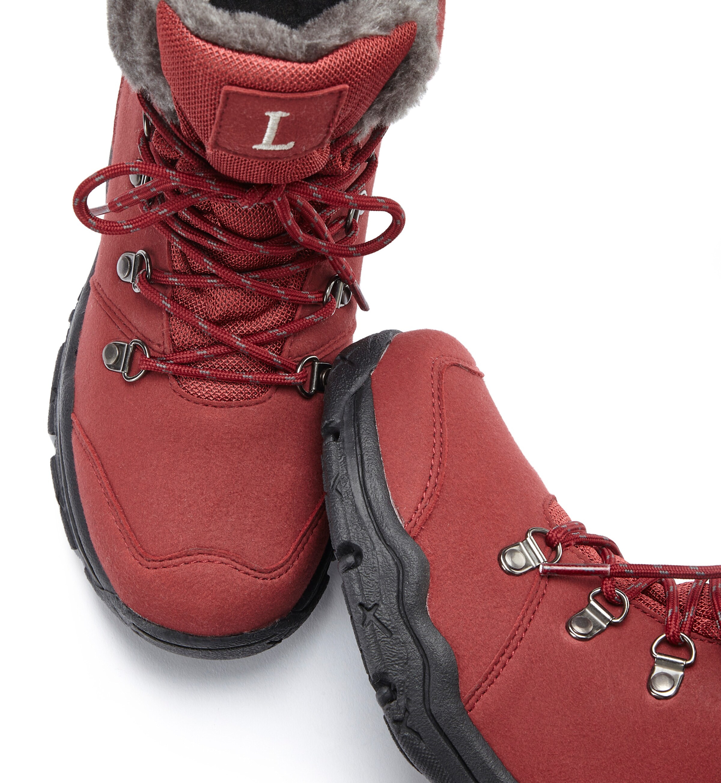 LASCANA Winterstiefelette in dunkelrot
