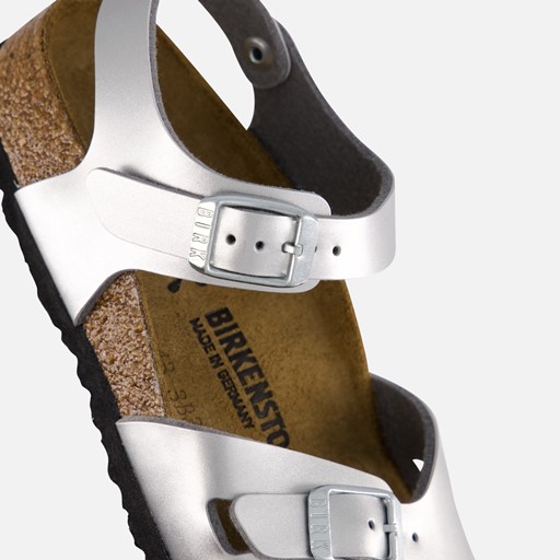 Birkenstock Rio Kids Sandalen zilver Imitatieleer