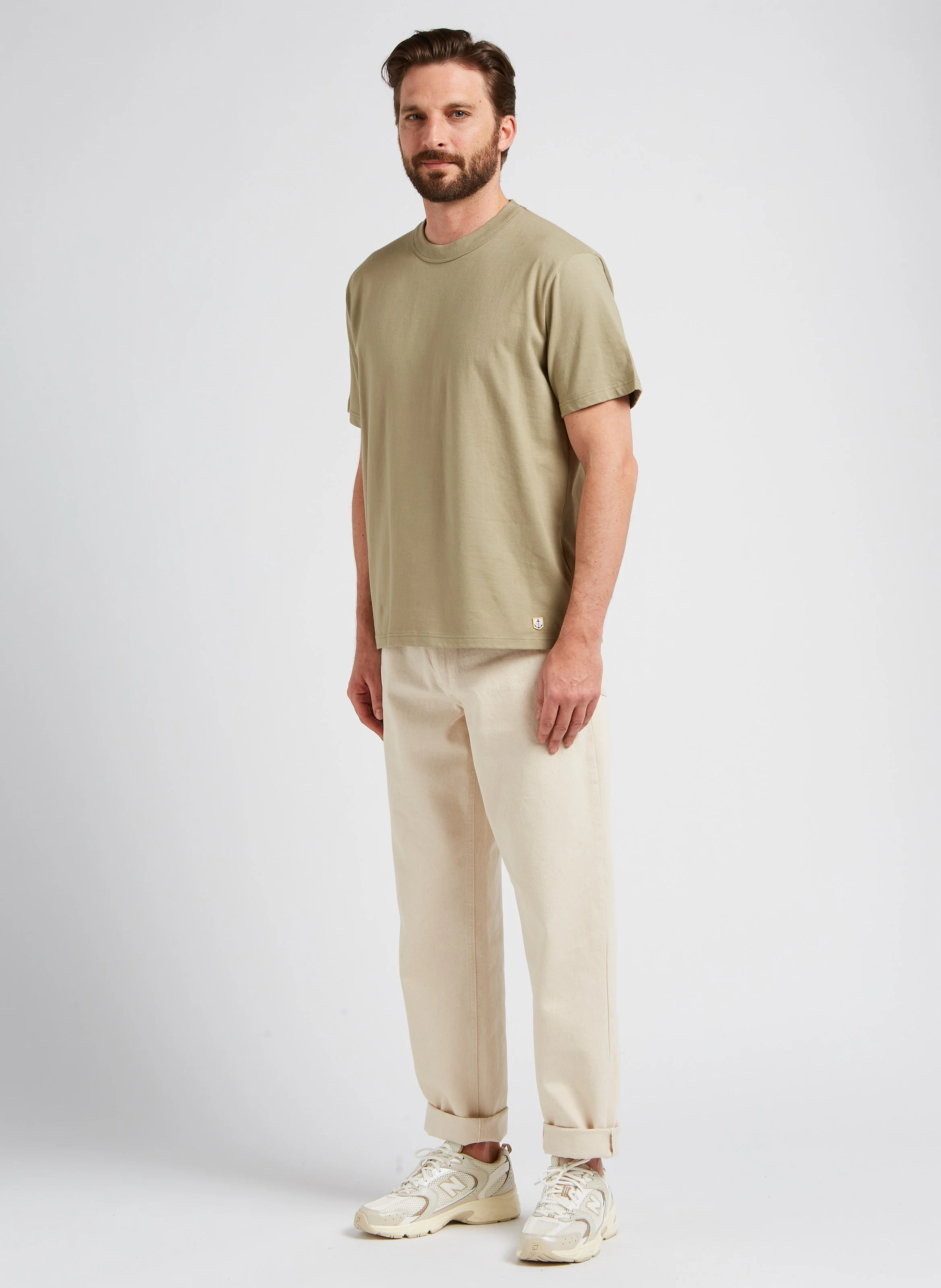 Jean décontracté en coton biologique | Beige