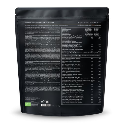 Sunday Natural Products  Bio Whey ProteinNatural Vanilla