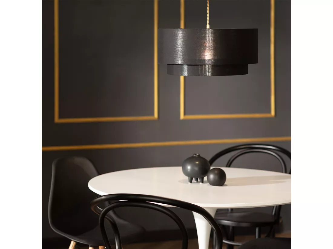 Suspension Textile Reflect Duo Noir