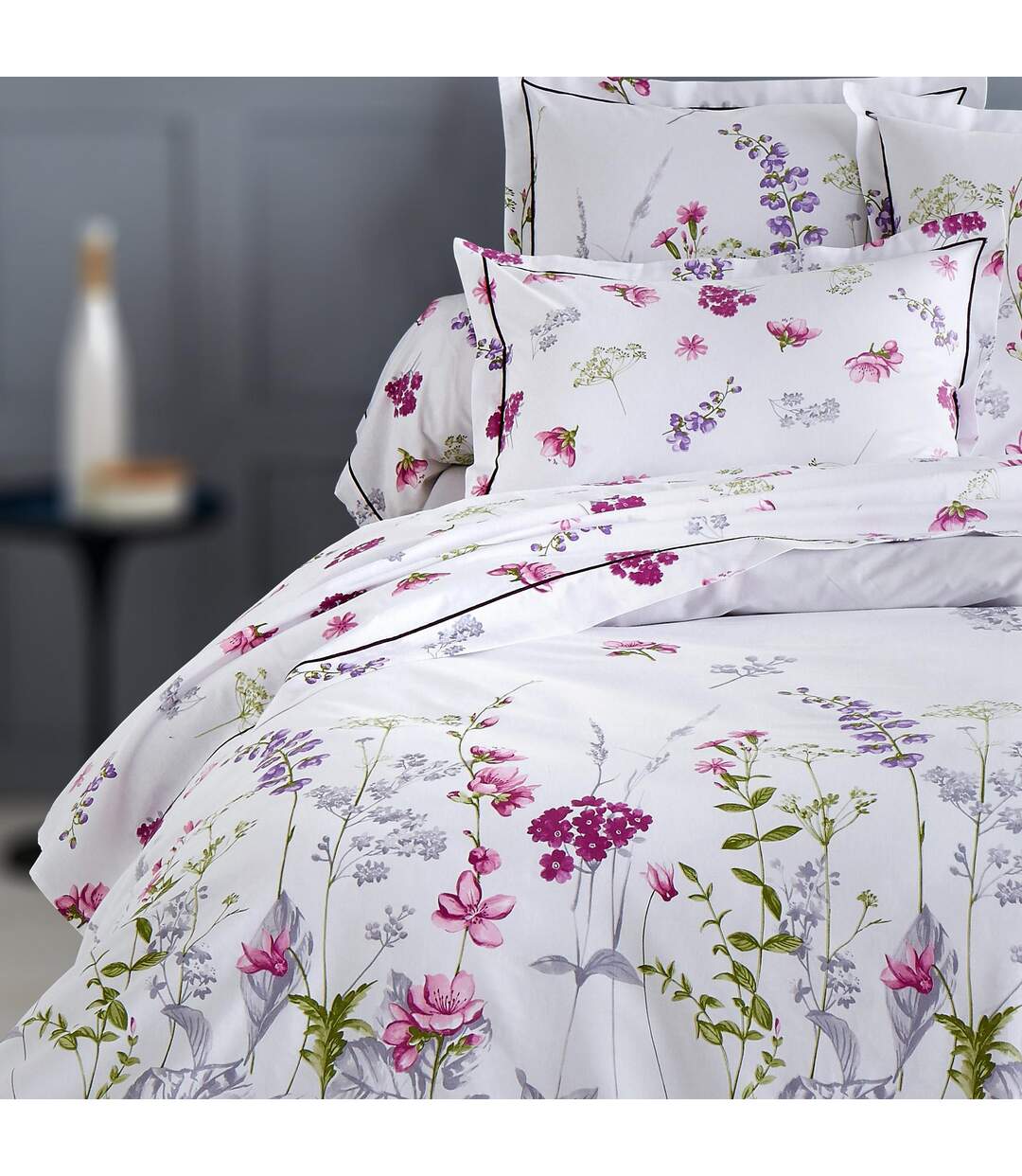 Drap plat 280x310 cm coton PRETTY blanc