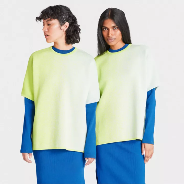 T-shirt en tricot surjet simple Future73 Timberland x Suzanne Oude Hengel pour femme en vert