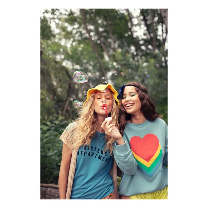 Sisters Department Sweat Julie Coton Bio | Bleu gris