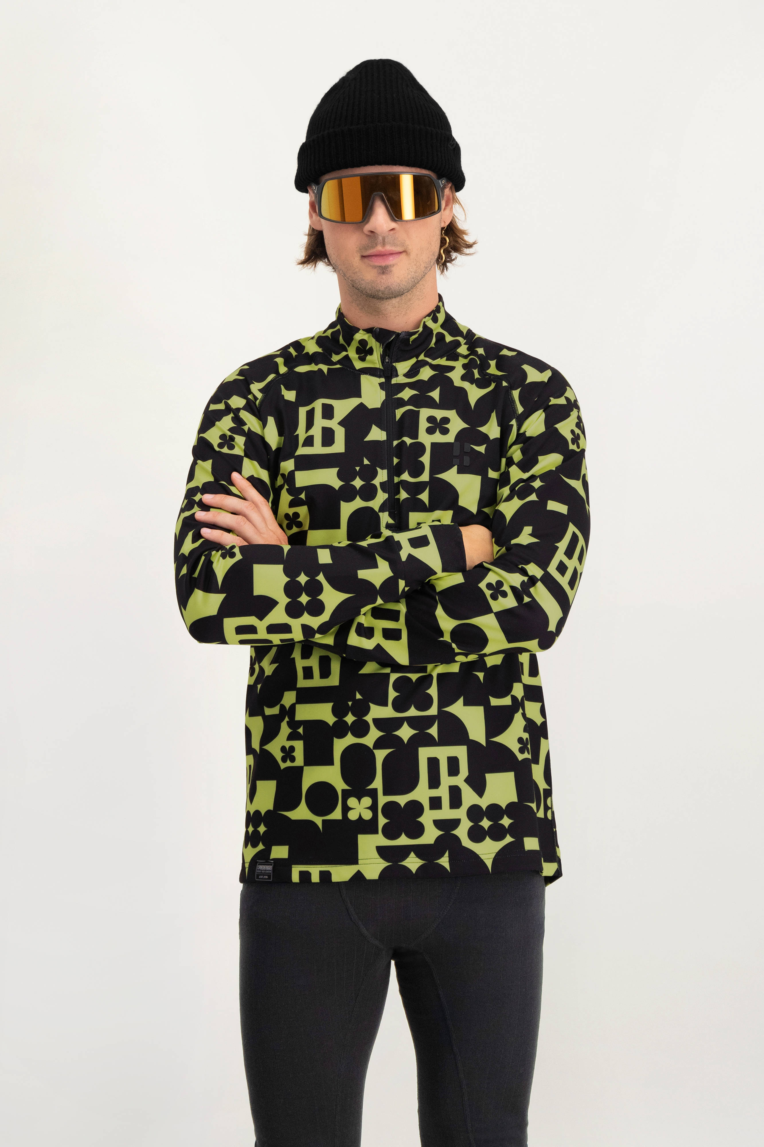Poederbaas skipully Arty groen/zwart