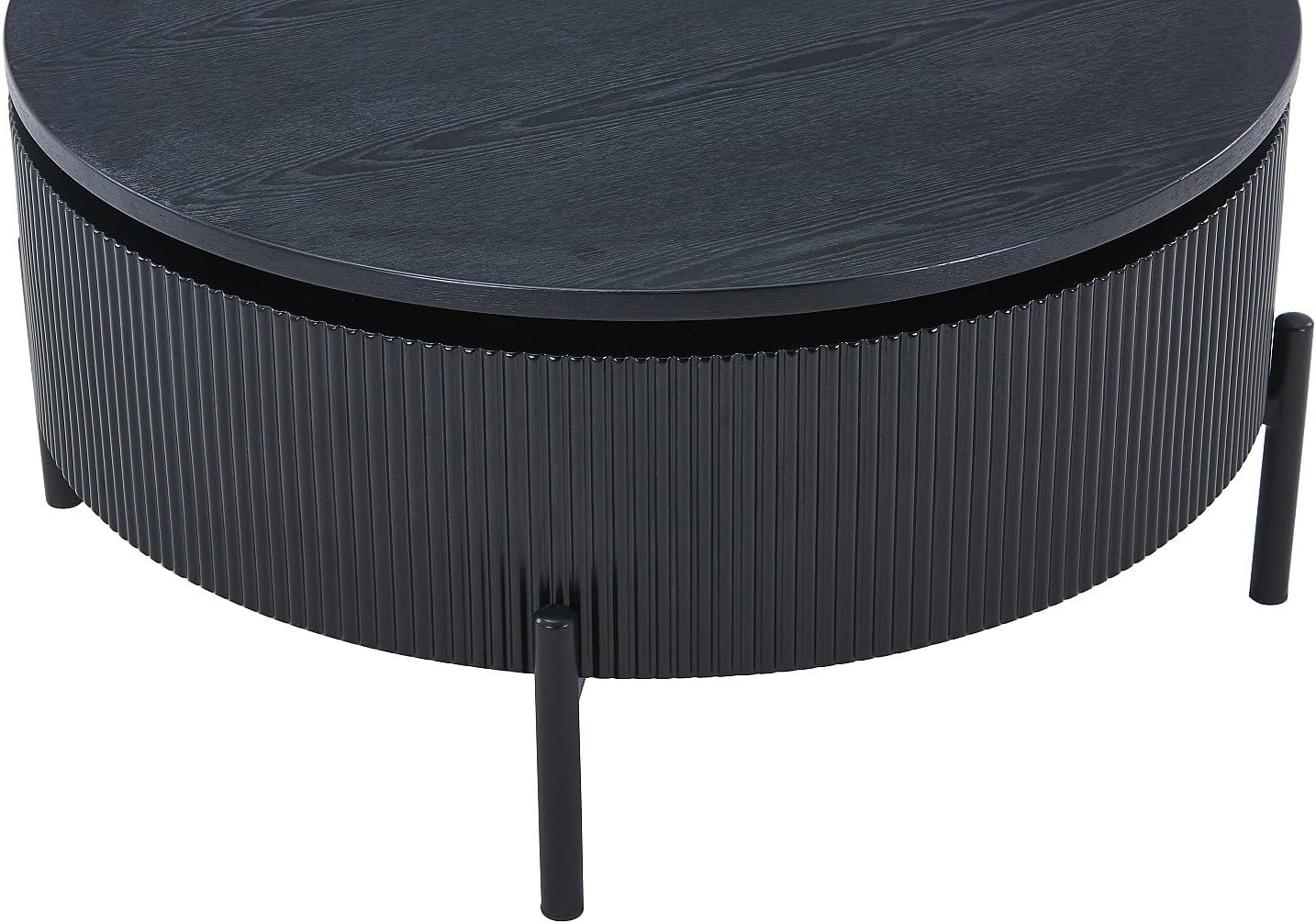 Vente-unique - Couchtisch ñ Schwarz ñ Holz, Panel ñ Norvana