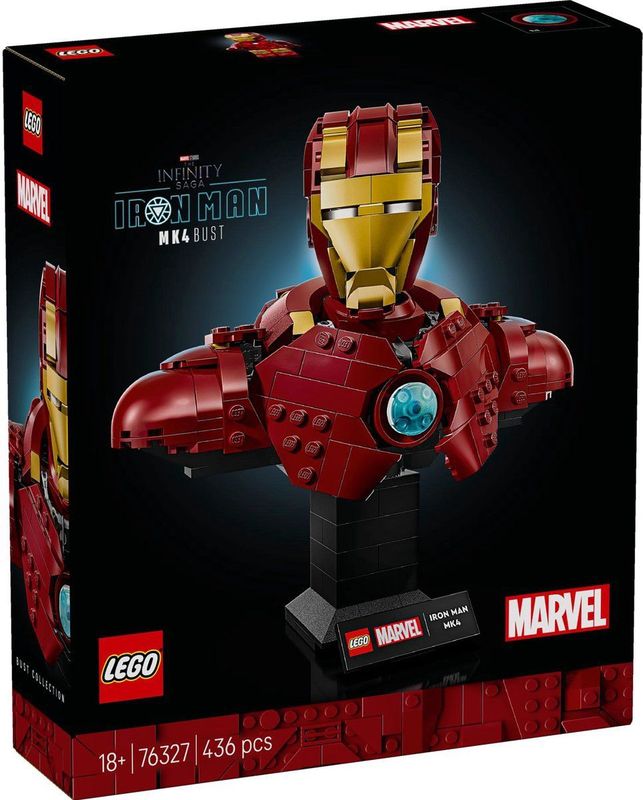 LEGO - Marvel Iron Man MK4 - Bouwset - Model om te Tentoonstellen - Inclusief Minifiguur