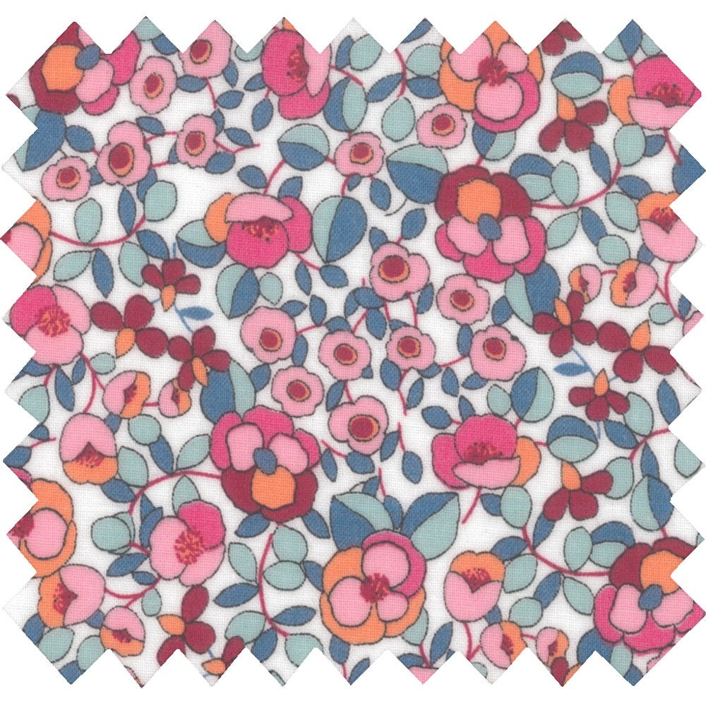 Tissu Enduit Au Mètre Boutons Rose