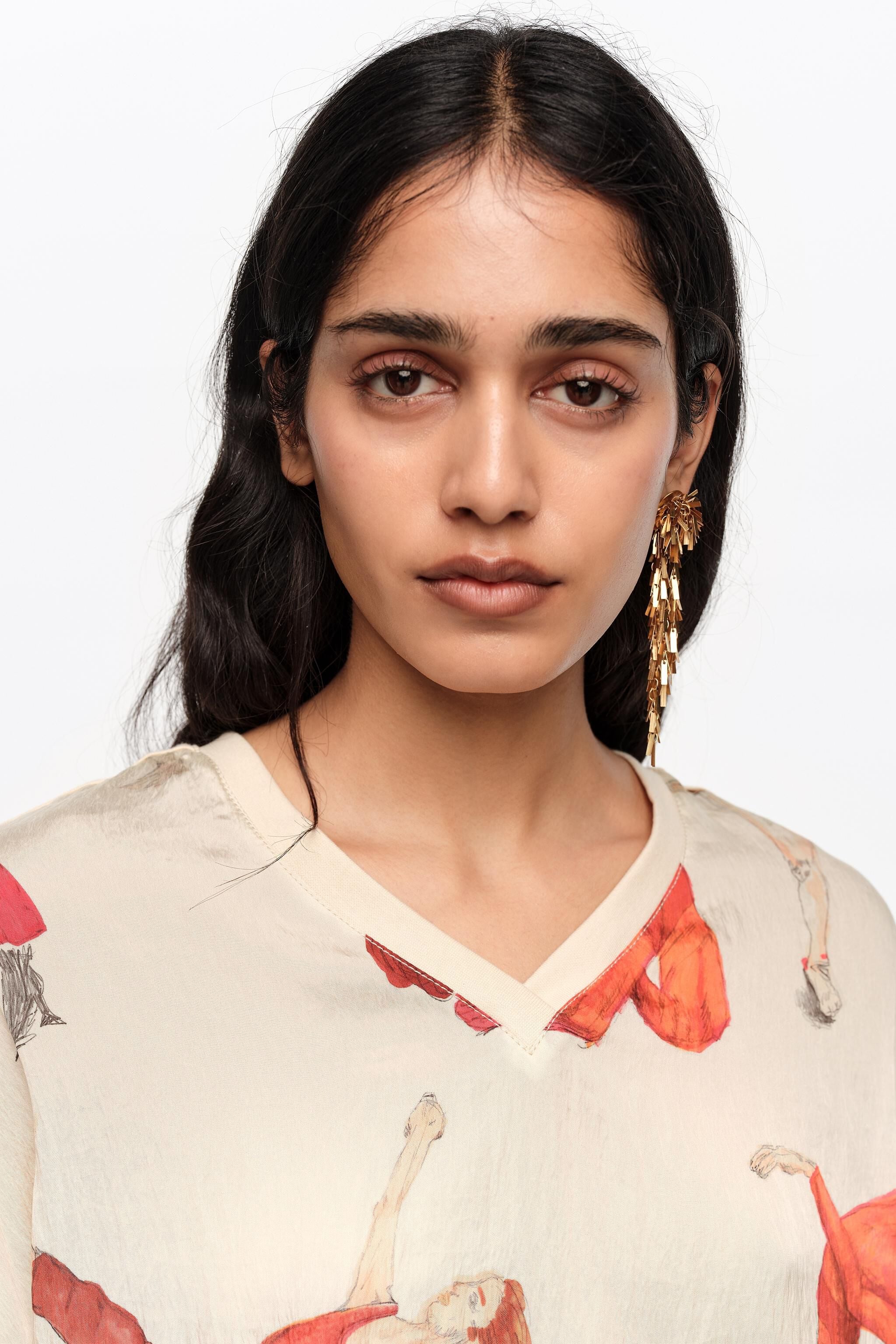 Camiseta oversized fluida para dançarinos