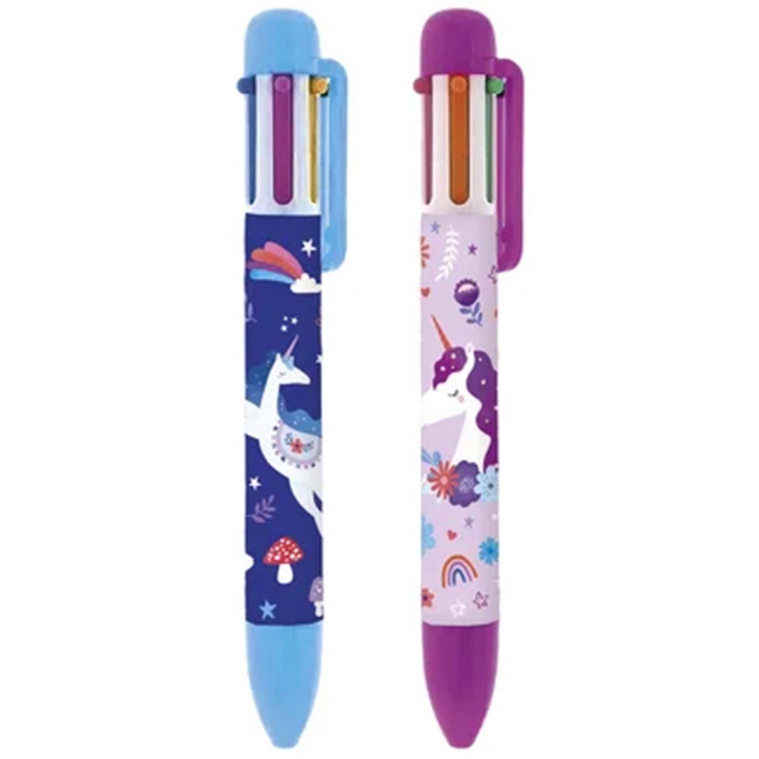 Janod kleurenpen 6-in-1 dreamland - assorti