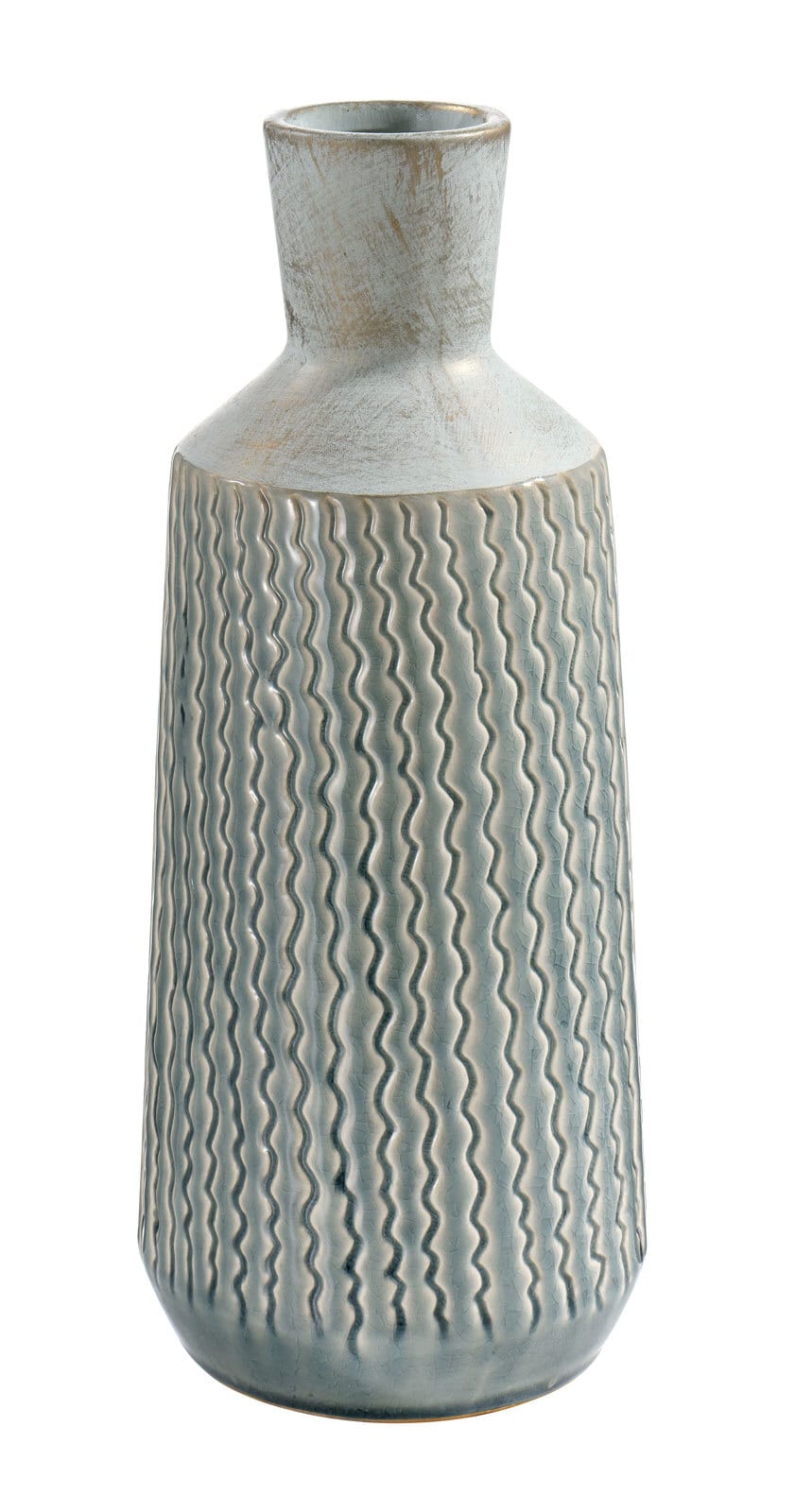 casaNOVA Vase WEIHNACHTSZAUBER 36 cm hellblau