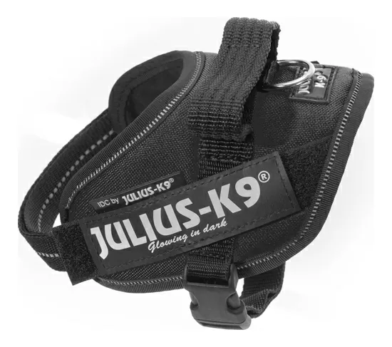 Julius K9 IDC hundesele i sort, Mini-Mini - 40-53 cm.