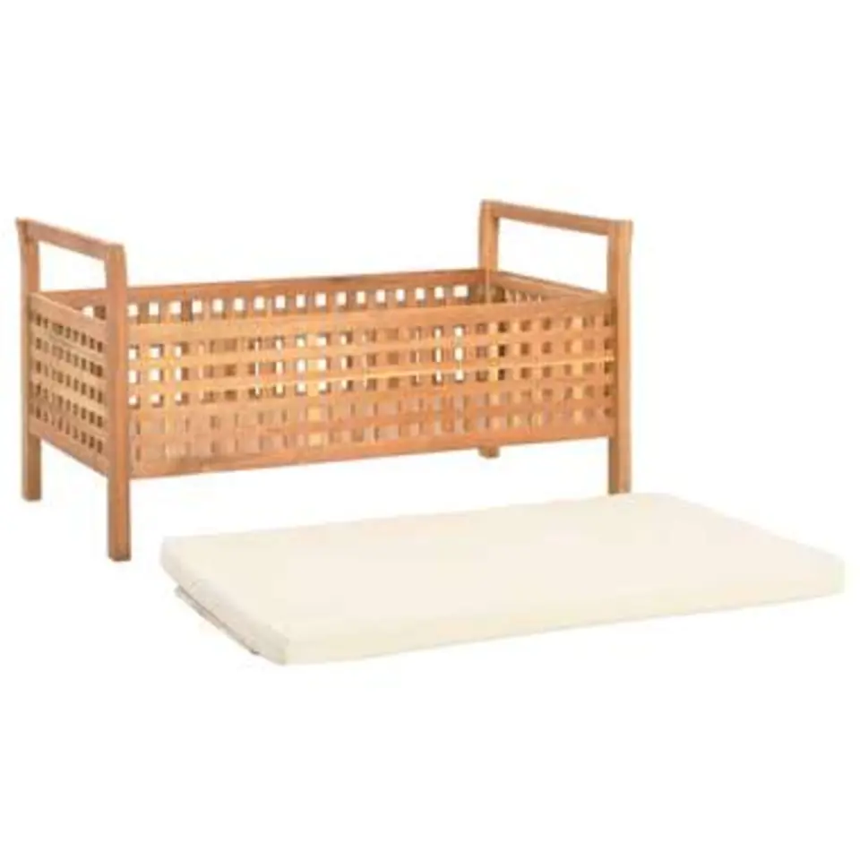 vidaXL - Bank - Bruin - Hout - 93 x 49 x 49 cm