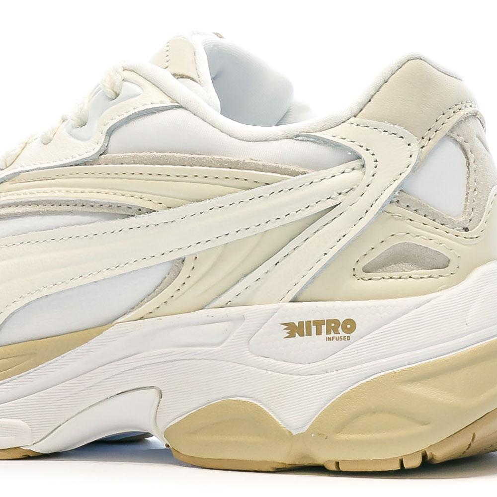 Puma Baskets Blanche/Beige Femme Puma Teveris Nitro
