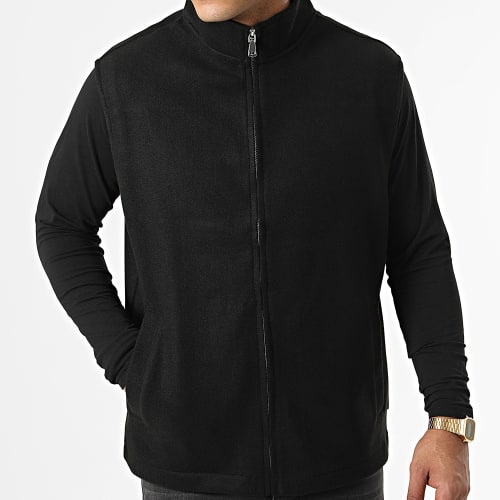 Veste Zippée Sans Manches Gus Noir