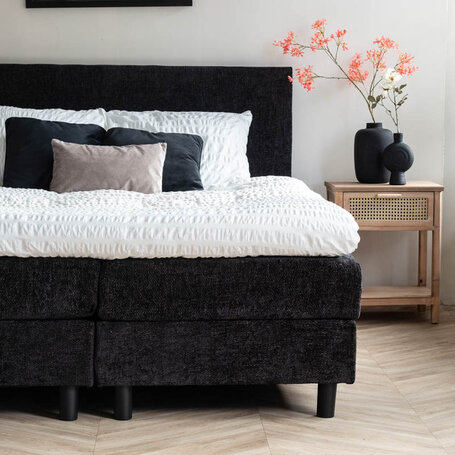 Boxspring Julia Geweven - Antraciet