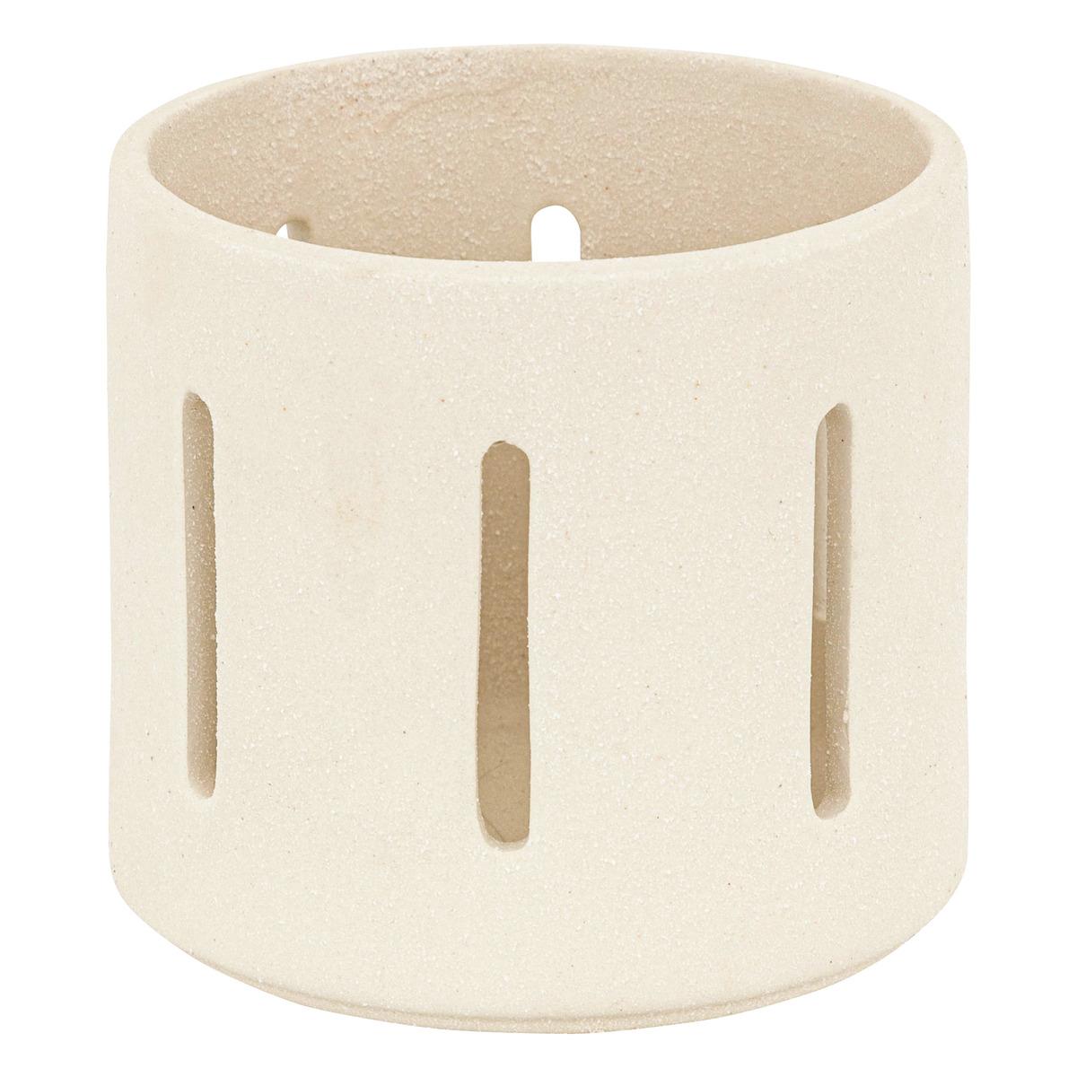 PHOTOPHORE NUNA CERAMIQUE BLANC H.11CM