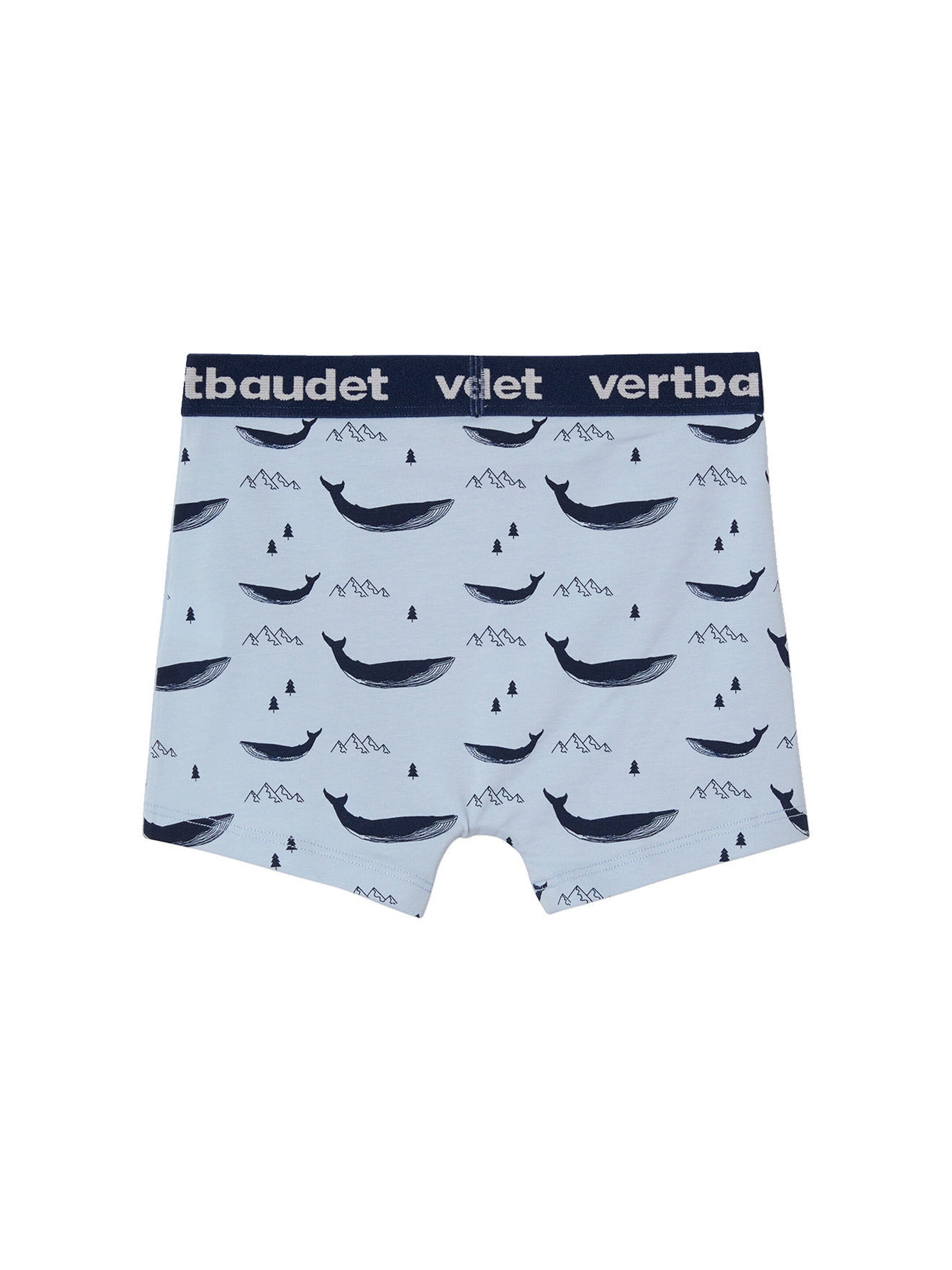 Vertbaudet 5er-Pack Jungen Boxershorts, Wale pack blau