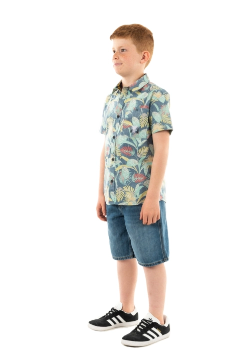 Chemises manches courtes teddy smith hook 351 dark navy