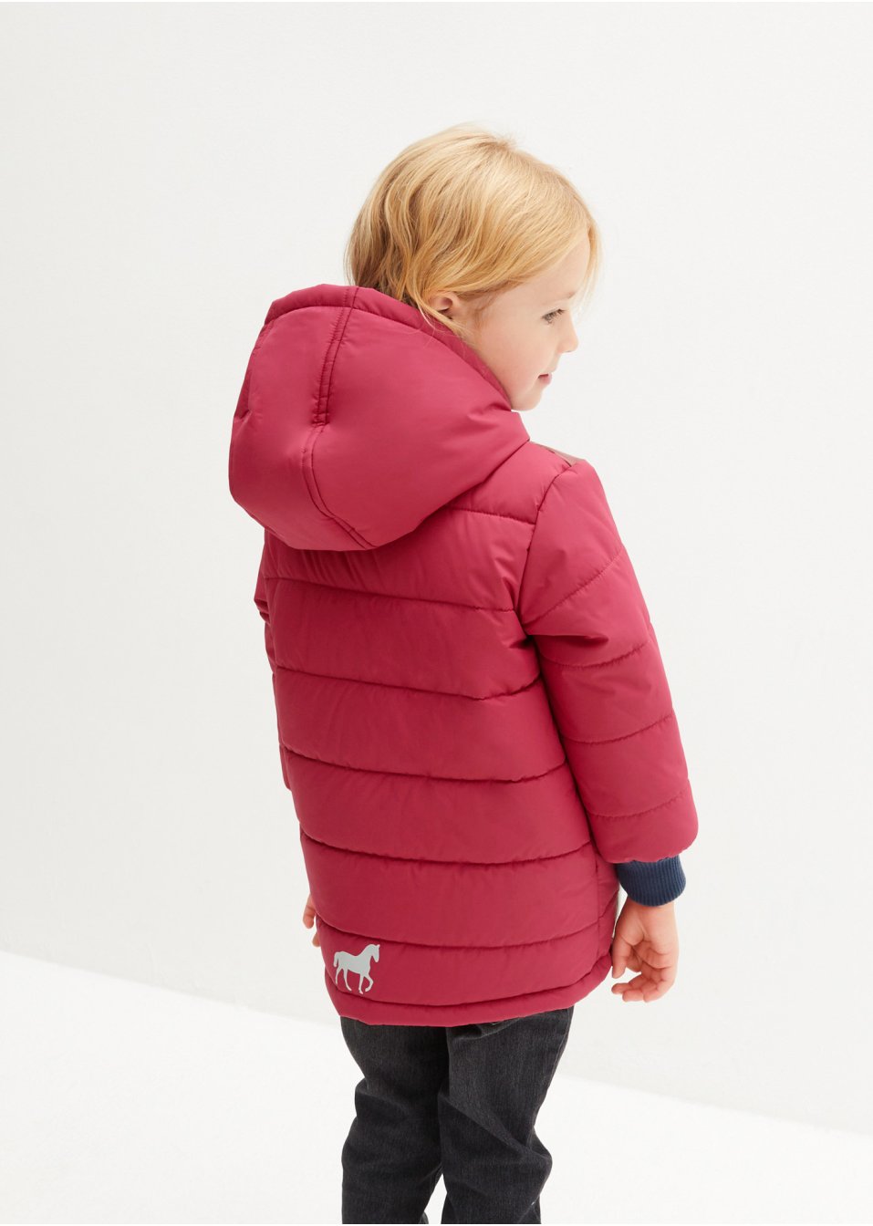 Veste hiver fille avec cheval, étanche et coupe-vent