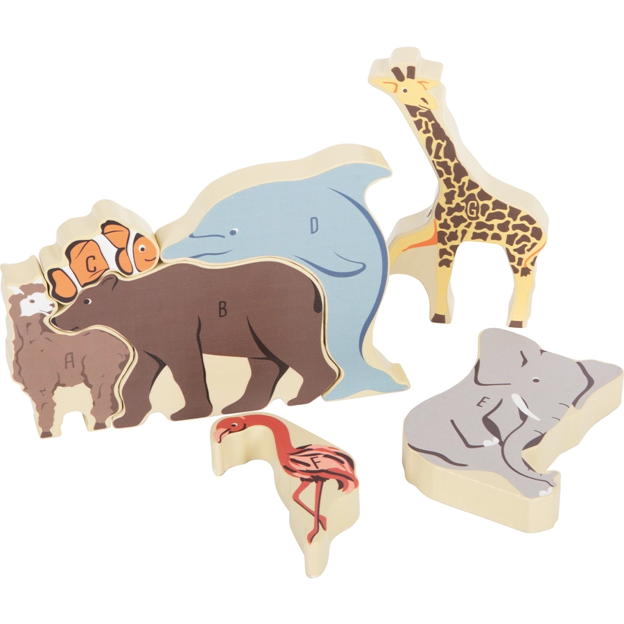 small foot® Buchstabenpuzzle Tiere