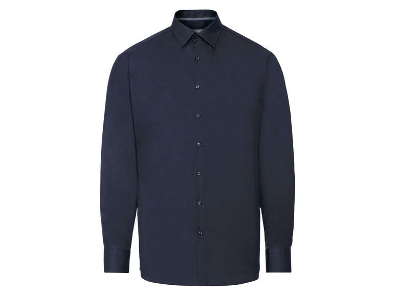 Heren businessoverhemd navy