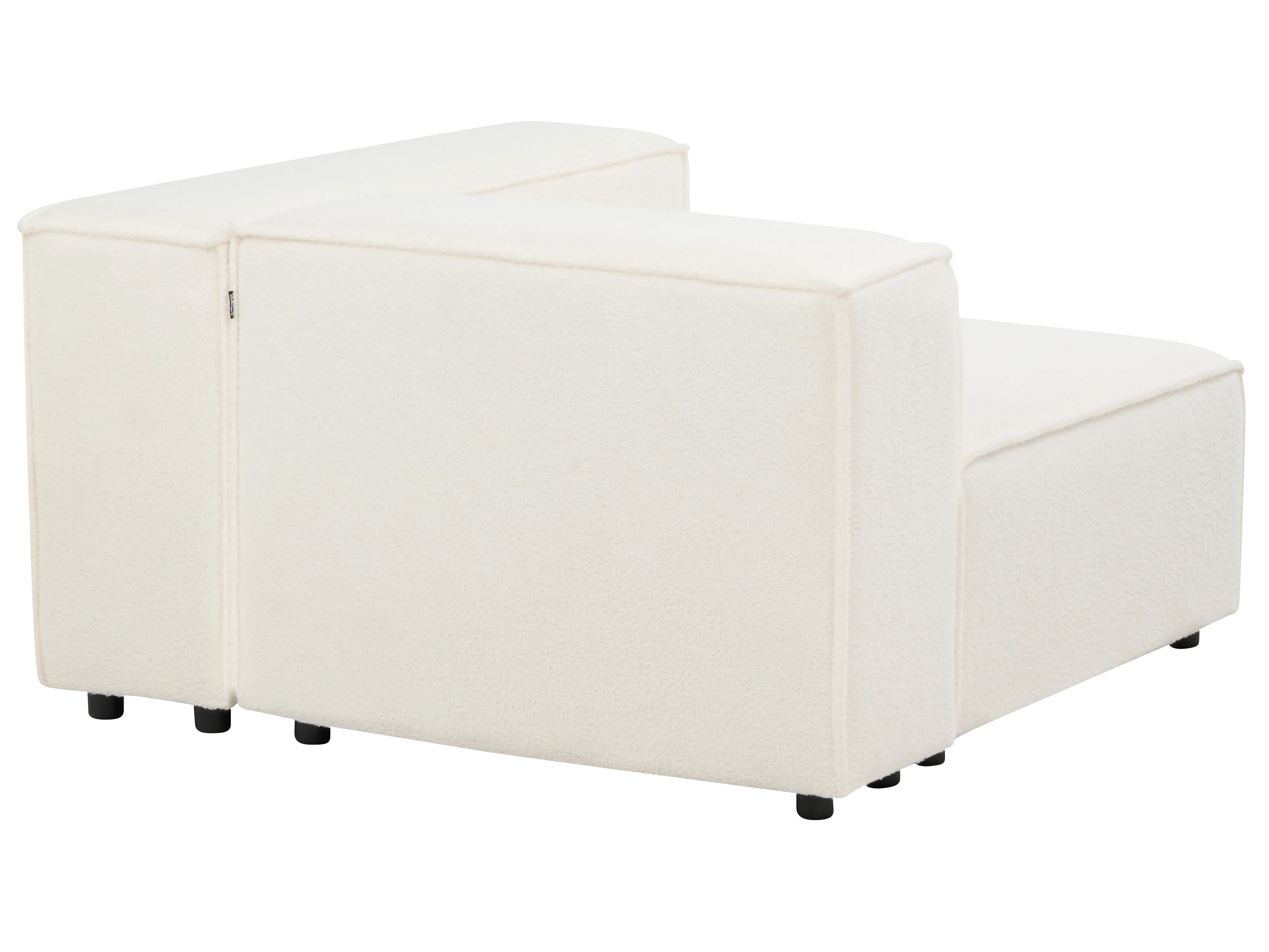 Modulaire bank 2-zits APRICA Bouclé Gebroken wit