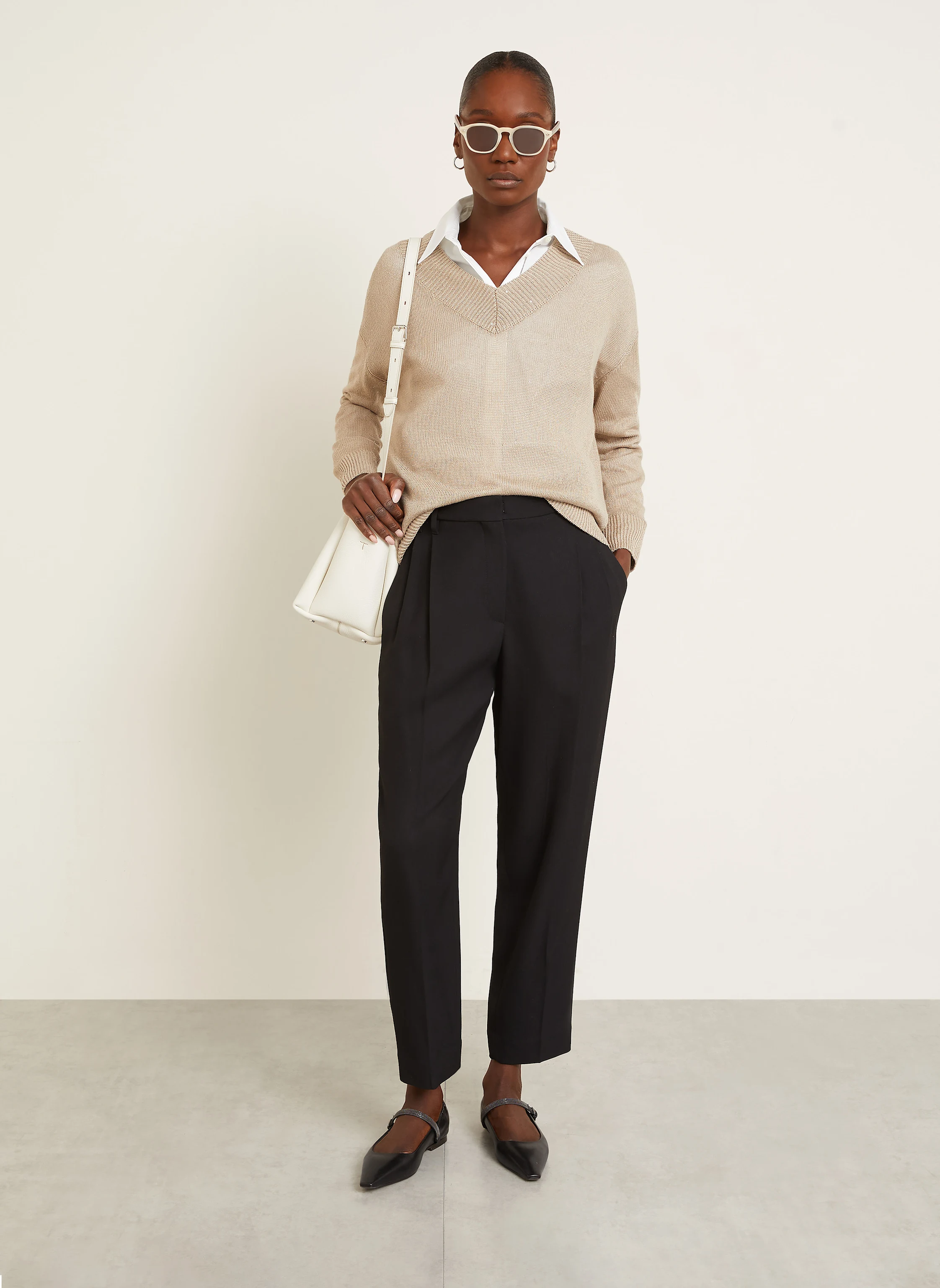 BRUNELLO CUCINELLI Hose mit Schmuckperlen