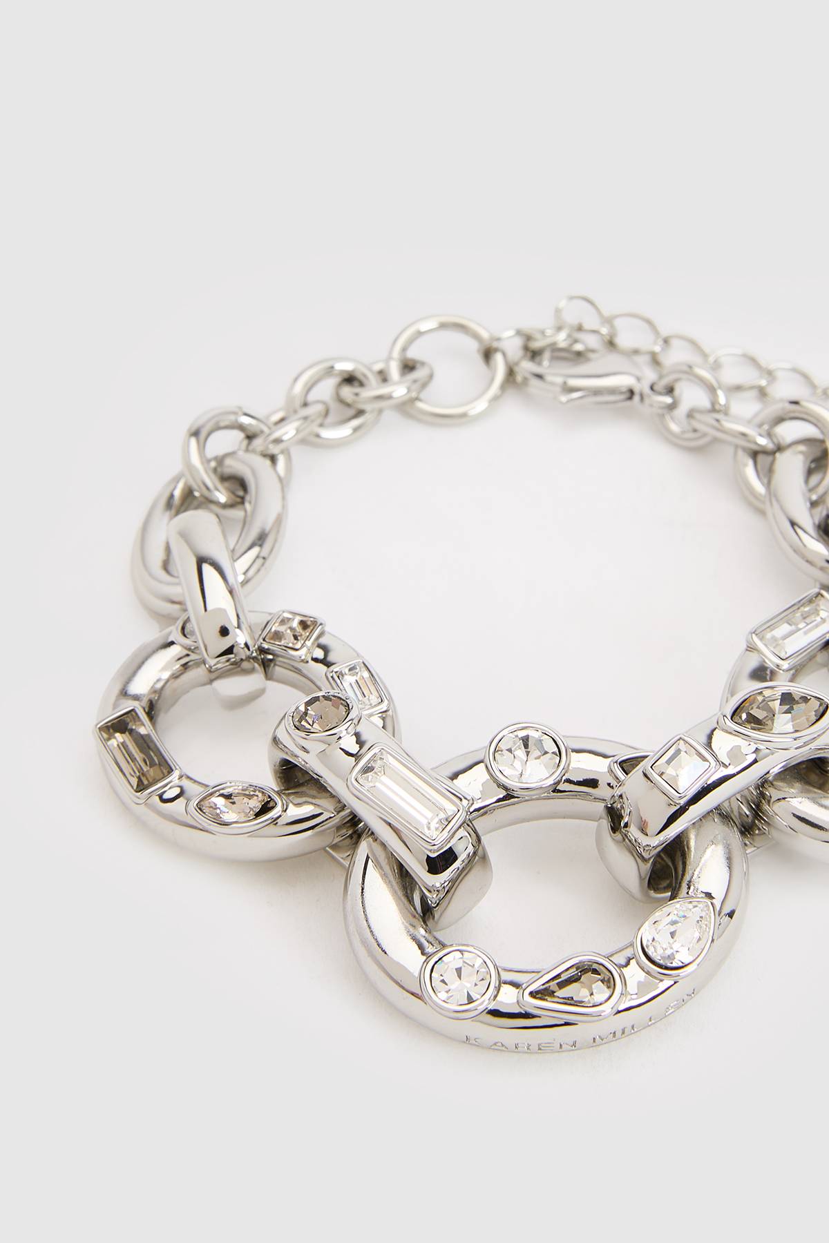 KarenMillen Bracelet Chaîne Imposant Orné De Cristaux