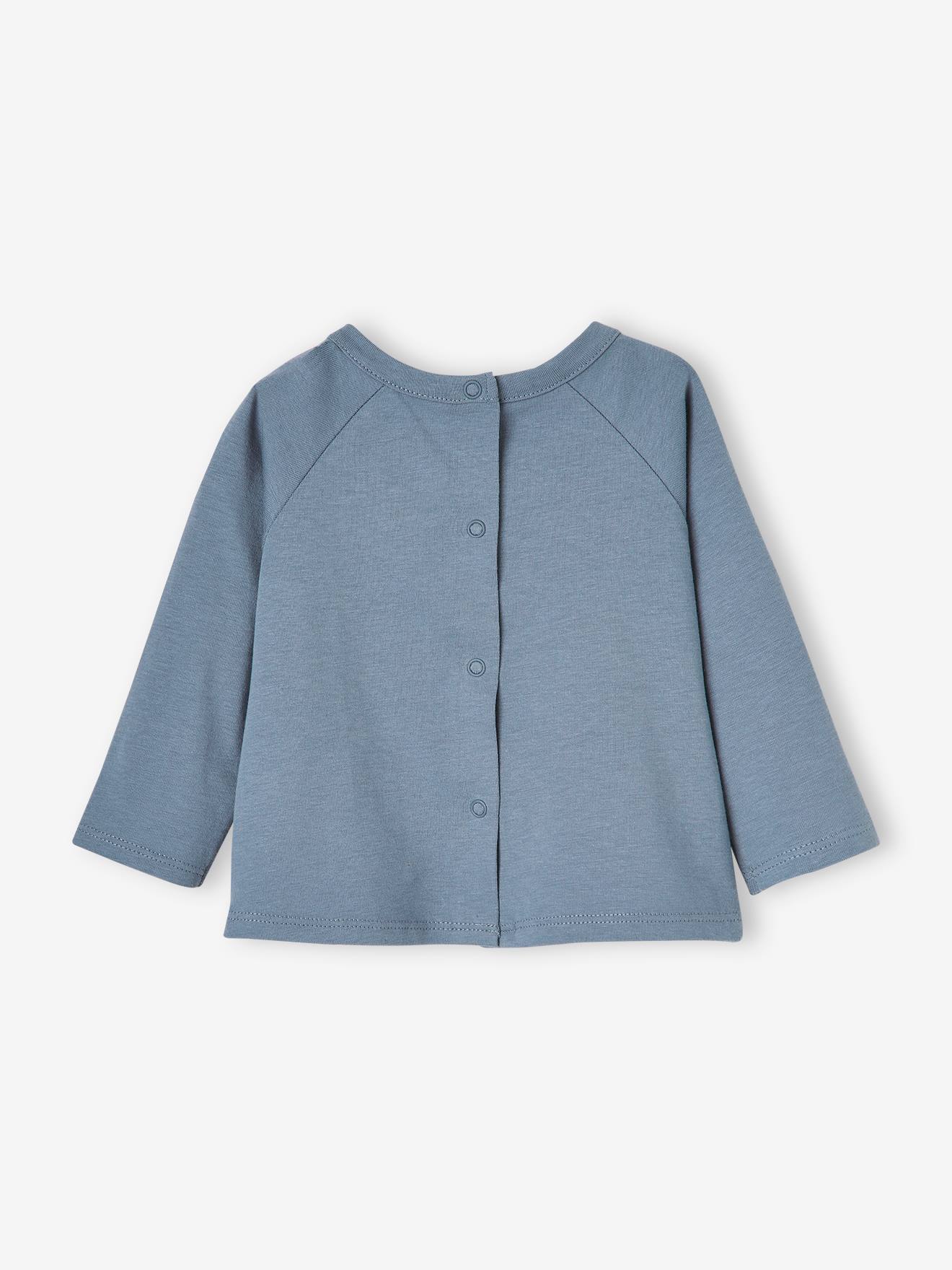 Conjunto de 2 camisetas de manga comprida para bebê, bege médio, bicolor/multicoloridas