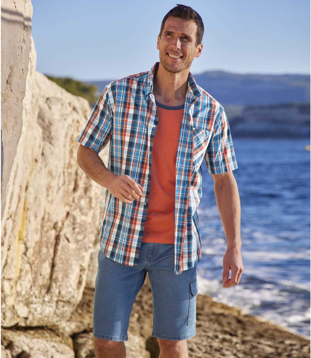 Bermuda Cargo Denim Stretch