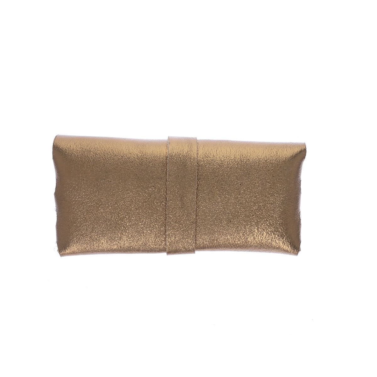 Etui à lunettes cuir irisé bronze Maison Suzanne