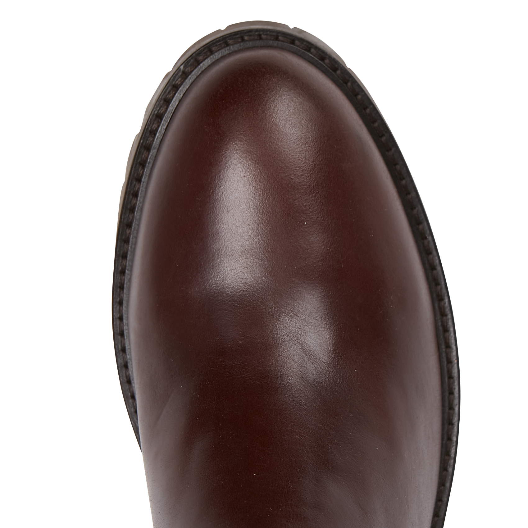 ADOLIE - Bottines crantées en cuir | Marron