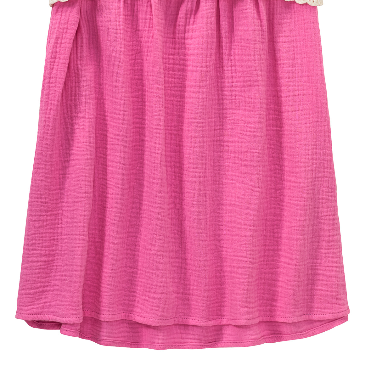 Jonas Nielsen Mädchen Kleid mit gestricktem Oberteil pink / creme