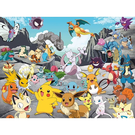 Klassiske Pokémoner puslespil - 1500 brikker