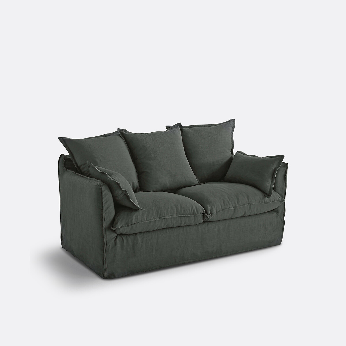 LA REDOUTE INTERIEURS<br>Vasto banco em gekreukt linnen, Odna