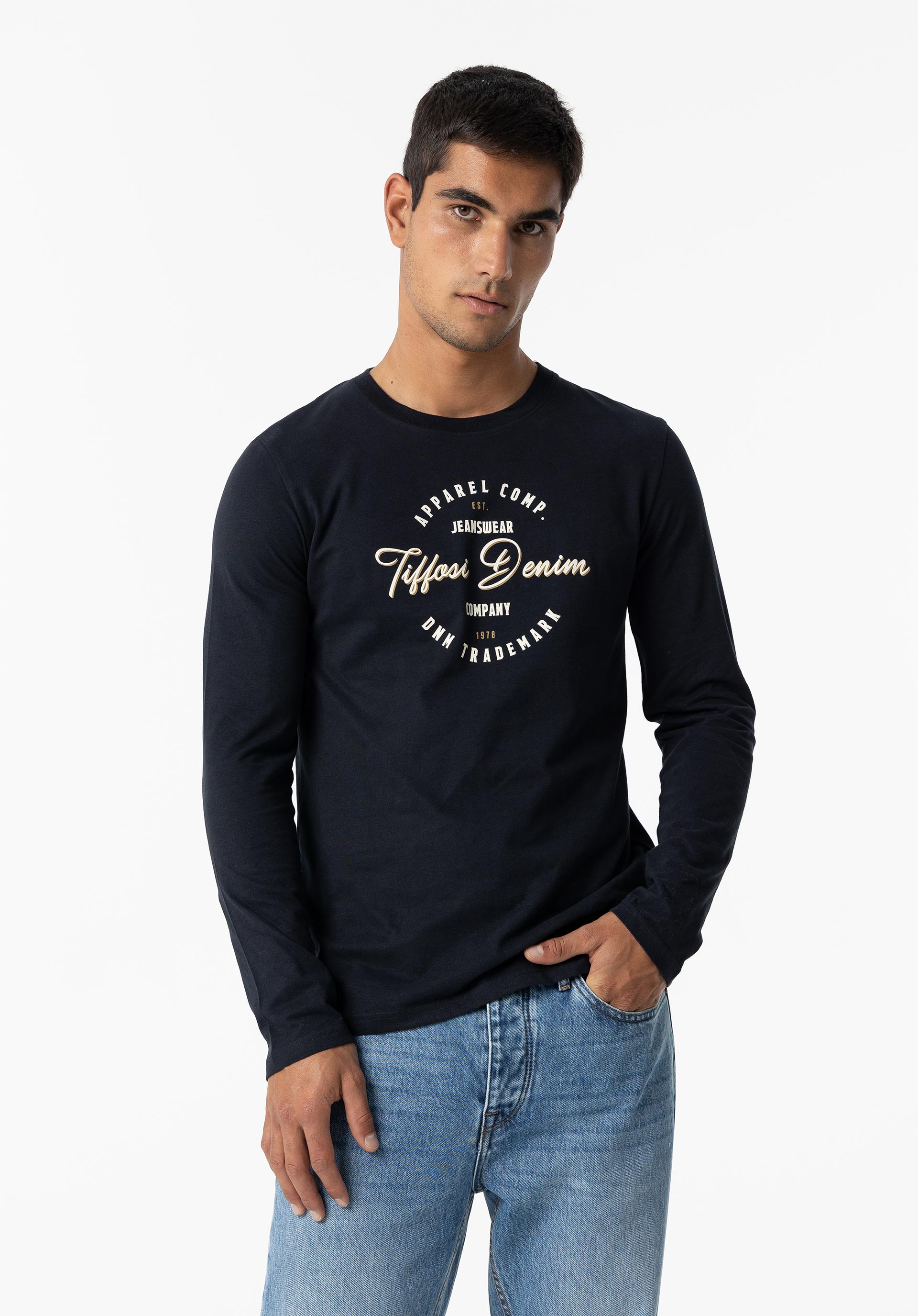 T-shirt com Estampado Frontal