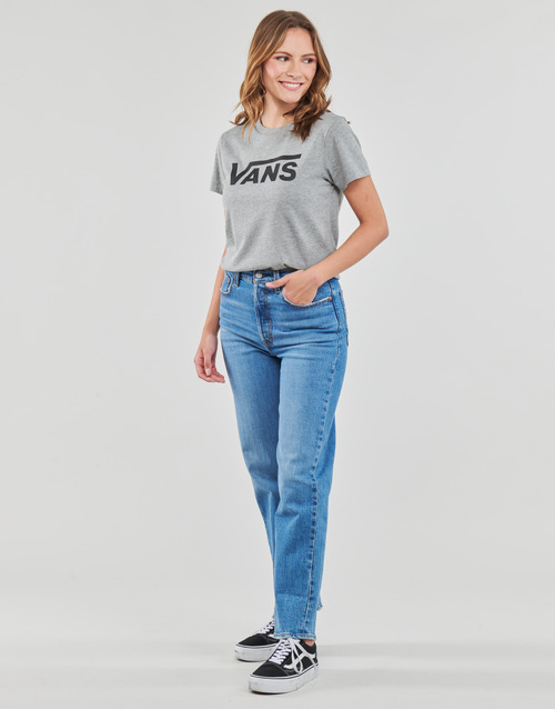 Vans - WM FLYING V CREW TEE - Gris / Noir