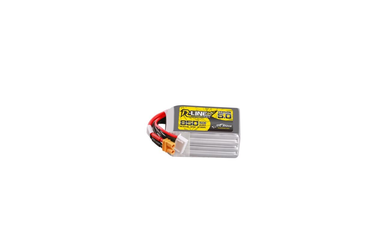 RC-Akku LiPo 850 mAh 14.8 V 150C R-Line V5.04S LiPo Akku für 3-5