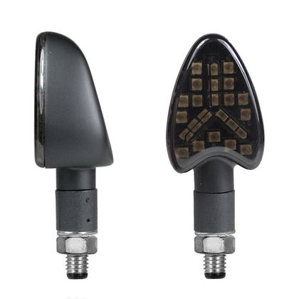 Clignotant Chaft Linger à led avec feux de stop (La paire) Universel - Noir