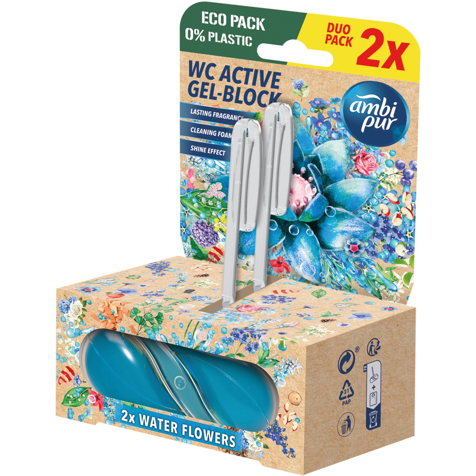 AmbiPur WC-Block Wasserblume 2 x 45 g