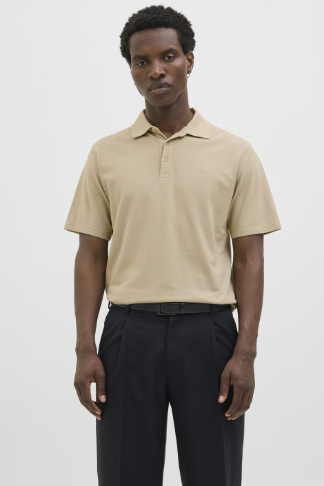 Jack & Jones taupe heren polo