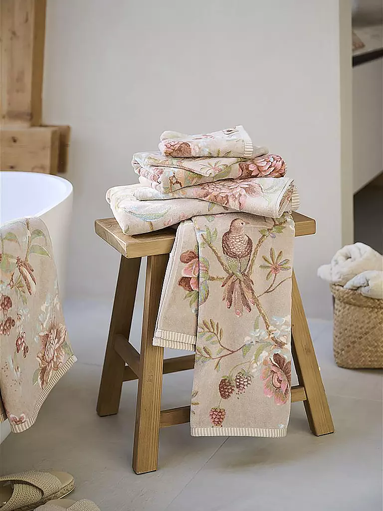 PIP STUDIO Gästetuch 30x50cm SECRET GARDEN Khaku  hellbraun
