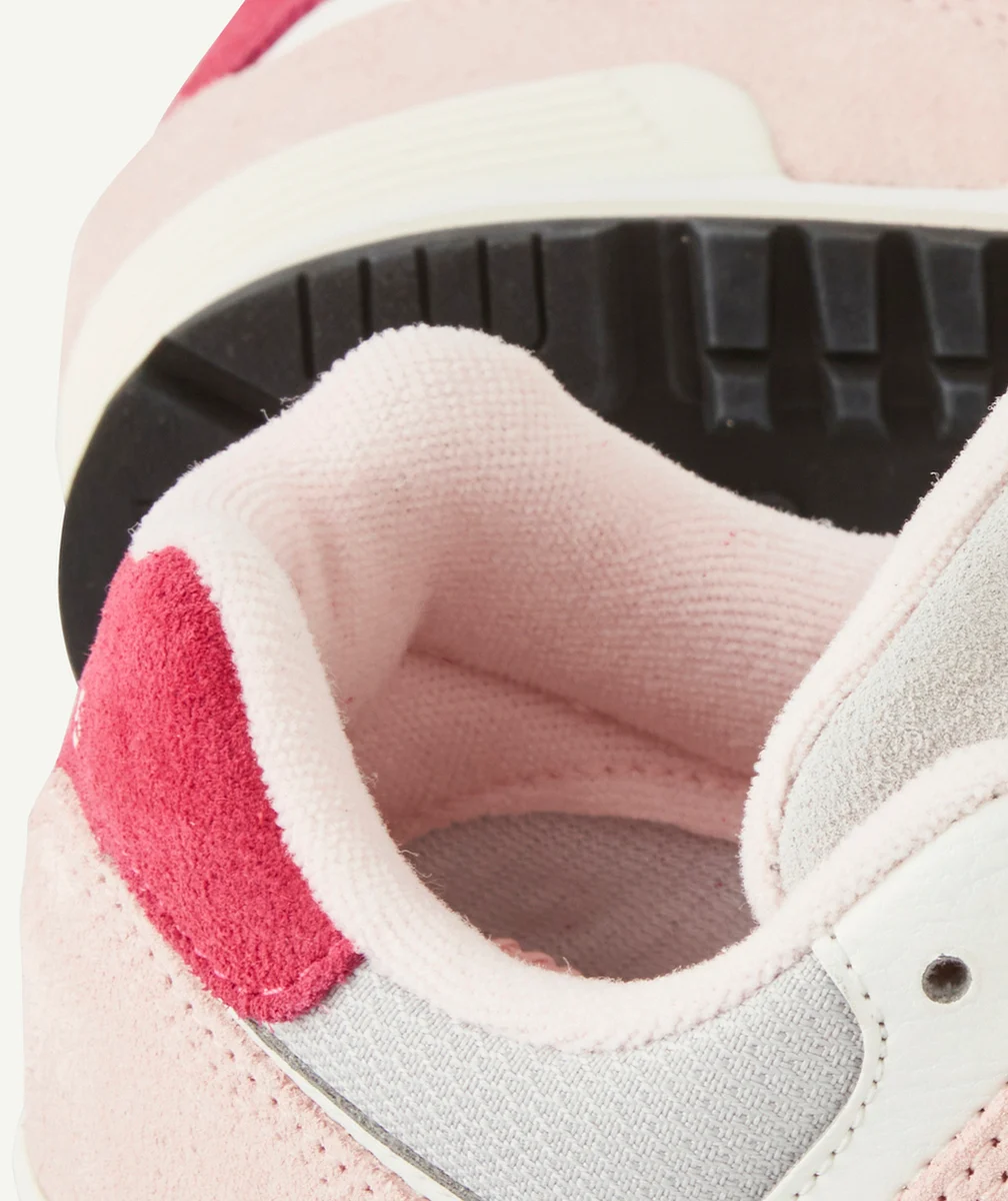 NEW BALANCEBASKETS À LACETS 574 FILLE ROSE
