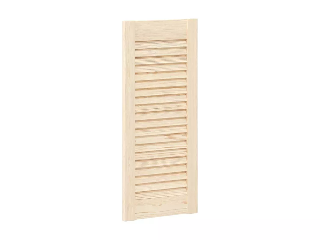 Portes d'armoire à persiennes 2pcs 69x29,5cm bois de pin massif