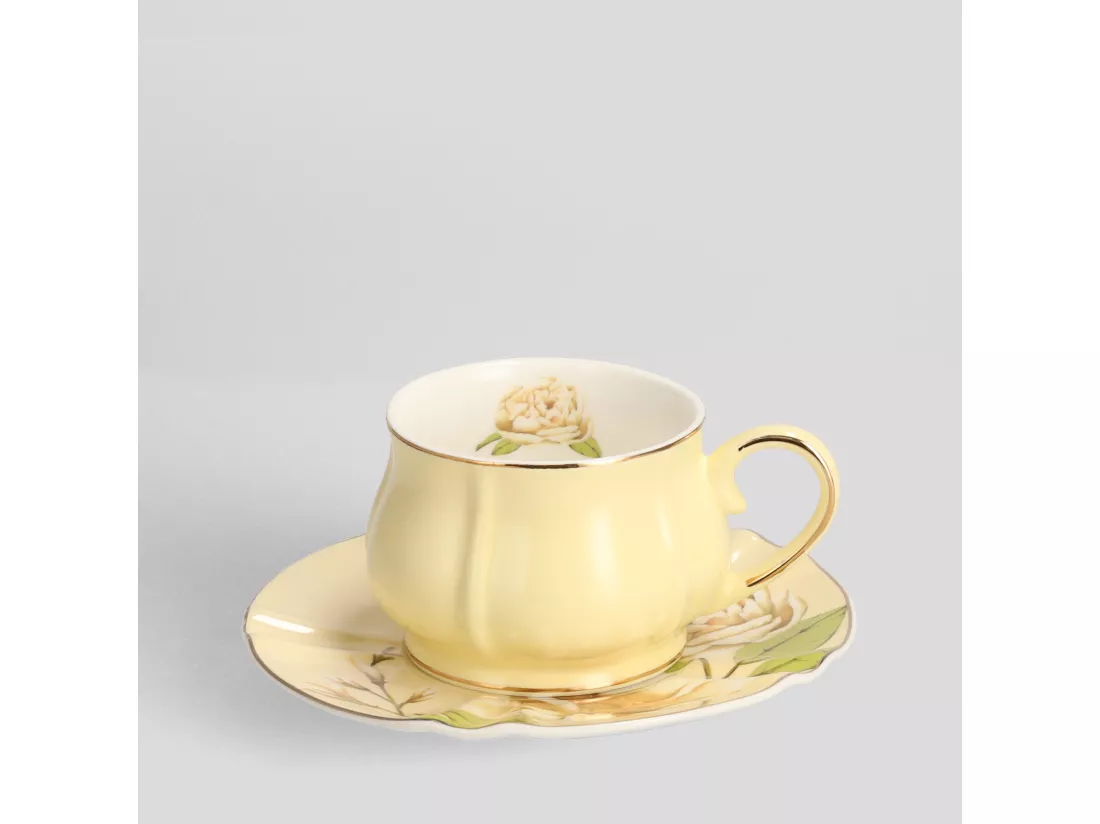Tasse Avec Soucoupe Fenilla Moyen Multicolore 6 x 14.8